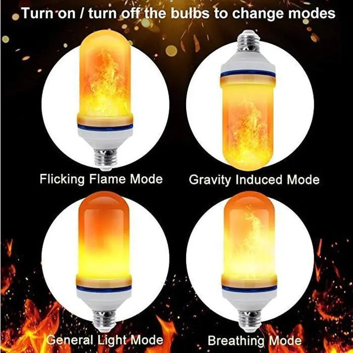 LED Flame Effect Light Bulb