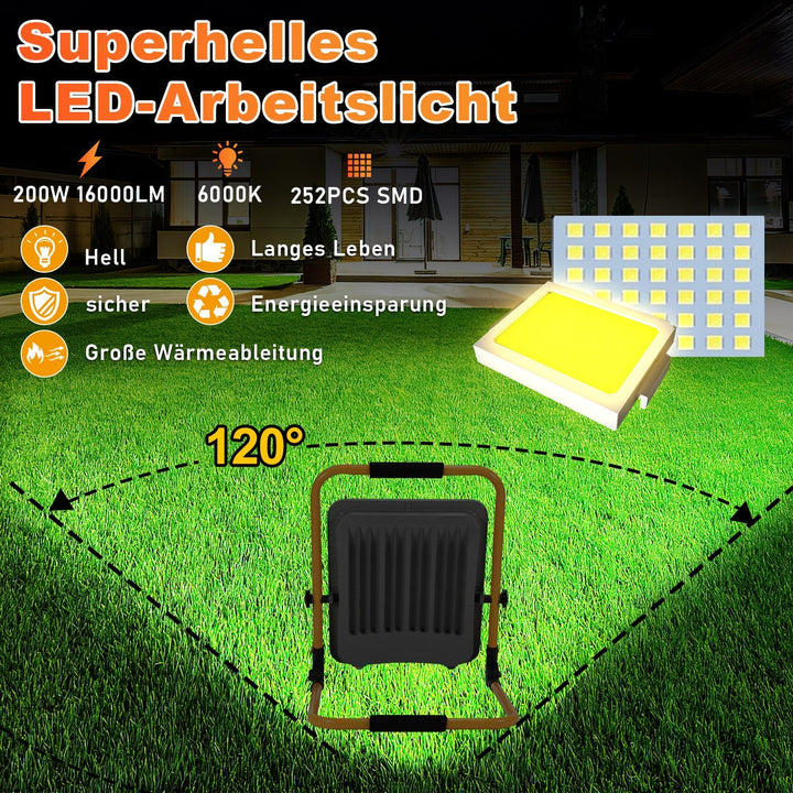 LED construction spotlight 50W-200W cool white IP66 | Kalsten