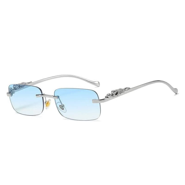 Kalsten | Rimless sunglasses with leopard head design and UV400 protection