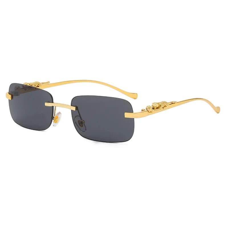 Kalsten | Rimless Leopard Head Sunglasses with UV400 Protection