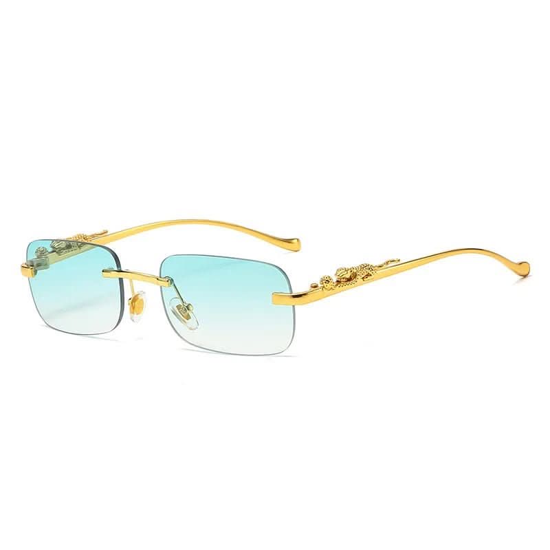 Kalsten | Rimless sunglasses with leopard head design and UV400 protection