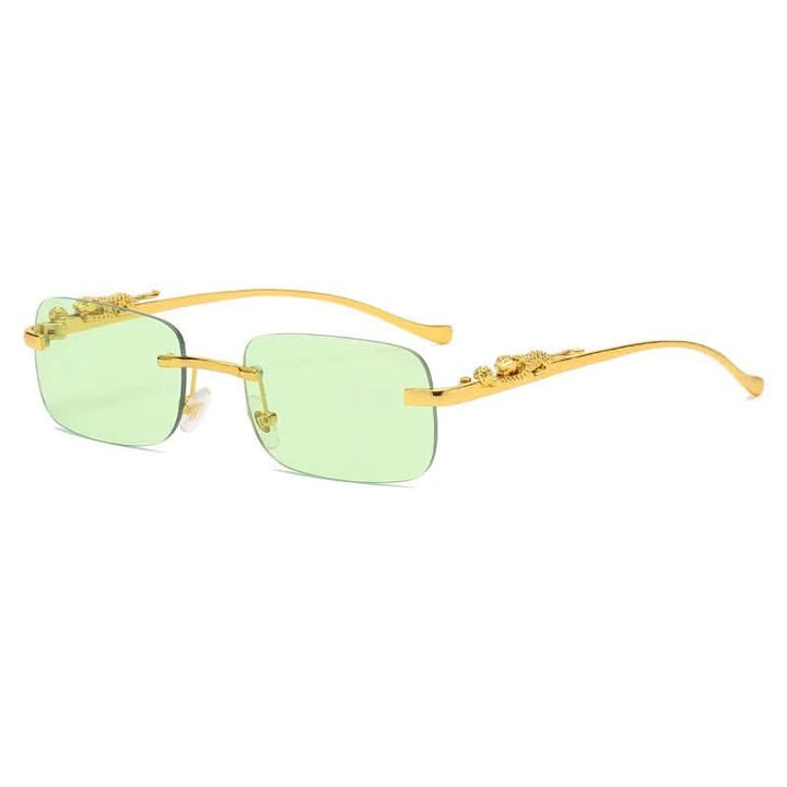 Kalsten | Rimless Leopard Head Sunglasses with UV400 Protection