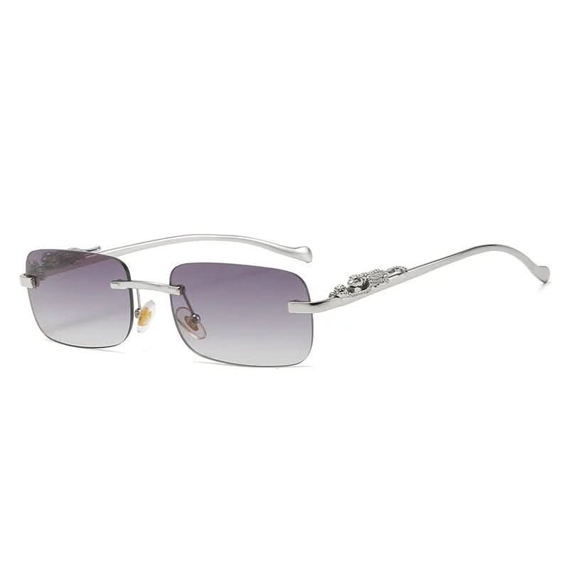 Kalsten | Rimless Leopard Head Sunglasses with UV400 Protection