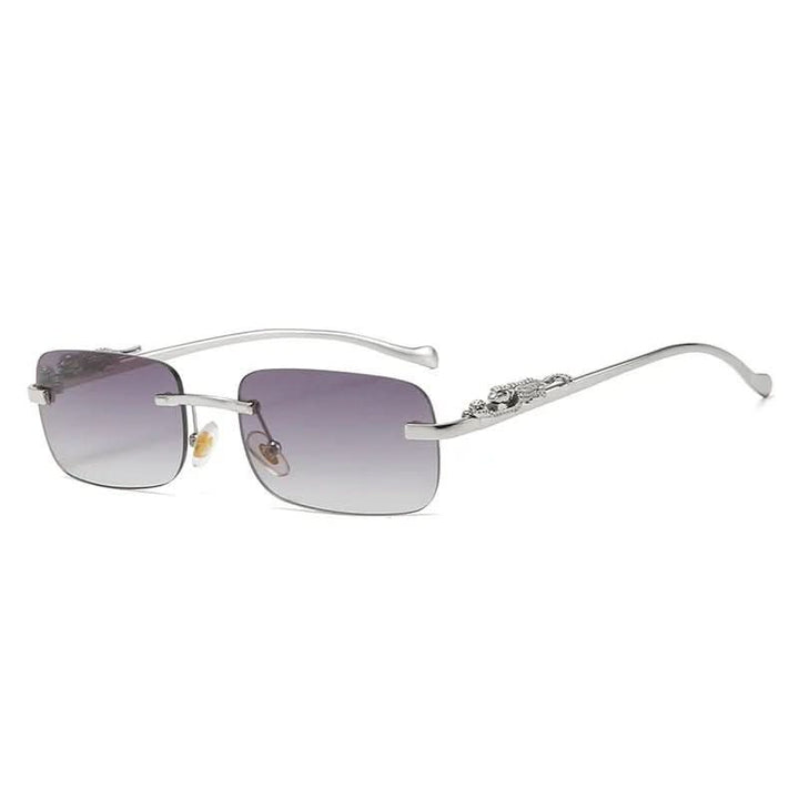 Kalsten | Rimless sunglasses with leopard head design and UV400 protection