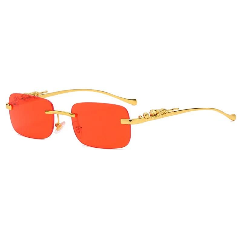Kalsten | Rimless Leopard Head Sunglasses with UV400 Protection