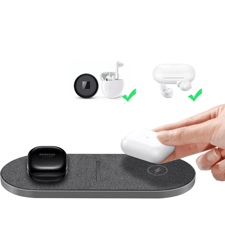 Fast Wireless Charger for iPhone, AirPods & Samsung