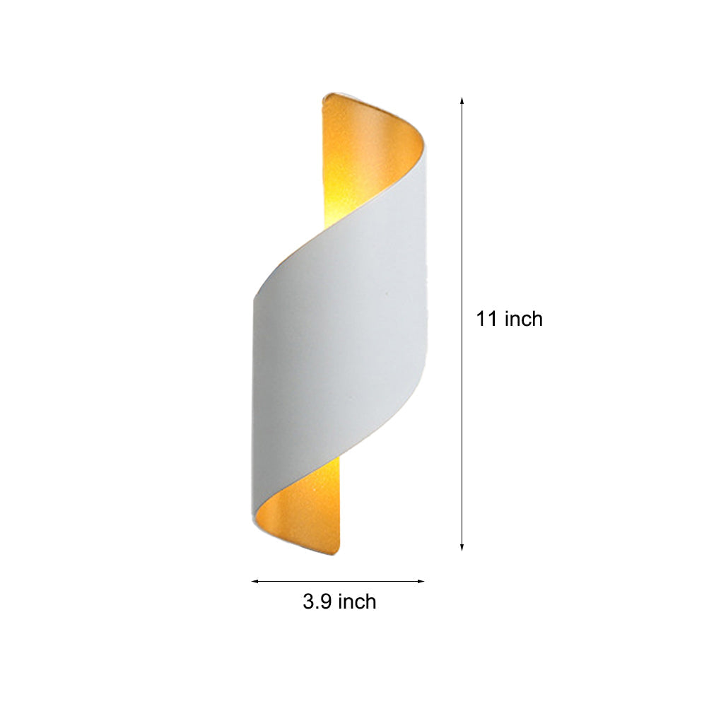 Unique Spiral Design LED Waterproof Two-way Luminous Wall Light for Aisle Balcony | Kalsten