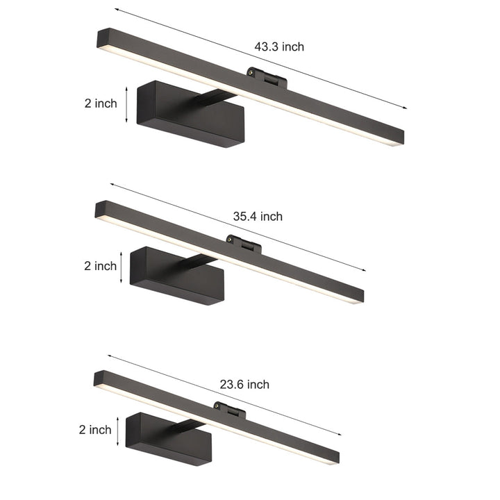 Rotatable Linear LED Bathroom Vanity Light Adjustable Lighting | Noxord