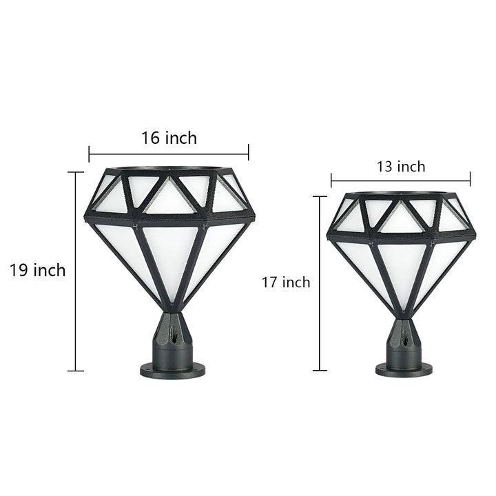 Unique Diamond-shaped LED Post Lights Outdoor Lights Waterproof Fence Post Lights | Kalsten