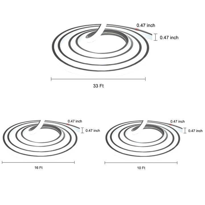 24V Waterproof Recessed Silicone Side-Emitting & Flat LED Strip Lights for Step and Deck Lighting | Kalsten