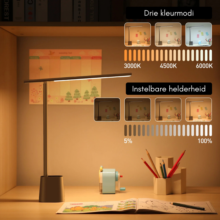 Kalsten | Intelligent LED desk lamp with foldable & dimmable design