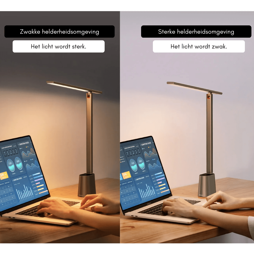 Kalsten | Intelligent, foldable LED desk lamp with battery & dimming function