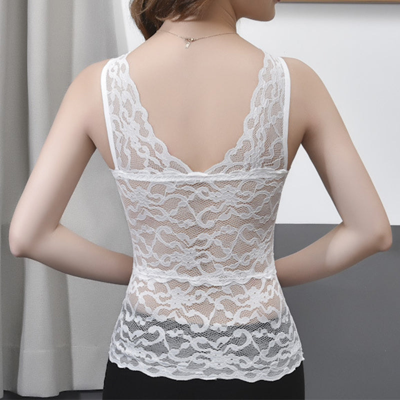 Kalsten | Lace Vest With Breast Pads