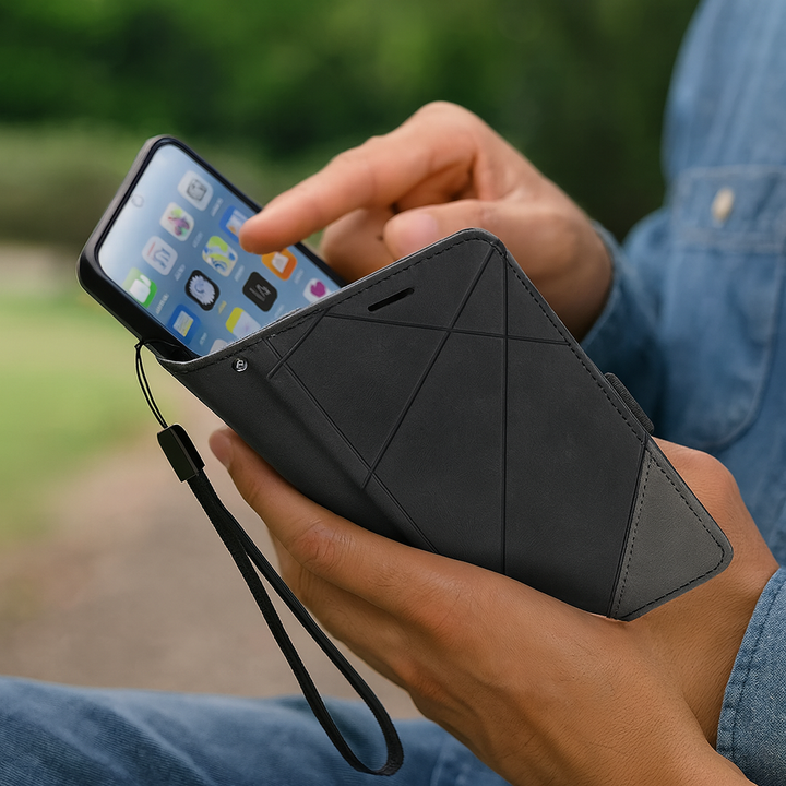 Leather Wallet Flip Phone Case Kalsten