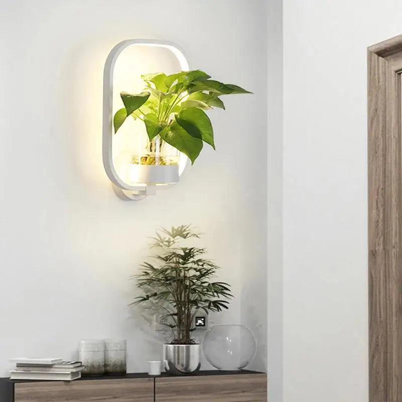 Wall Lamp with Glass Plant Holder Kalsten