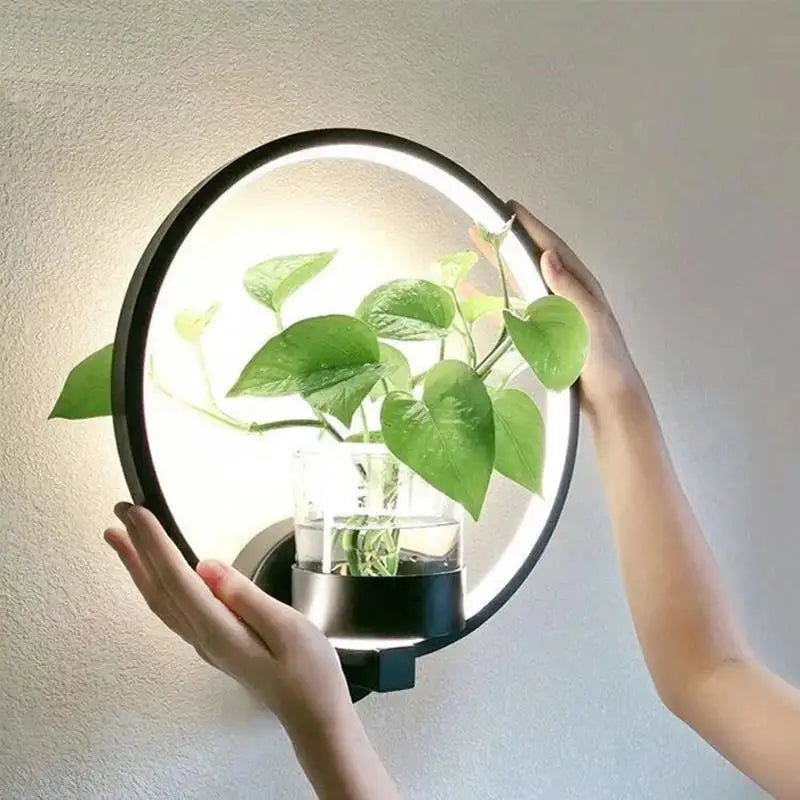 Wall Lamp with Glass Plant Holder Kalsten