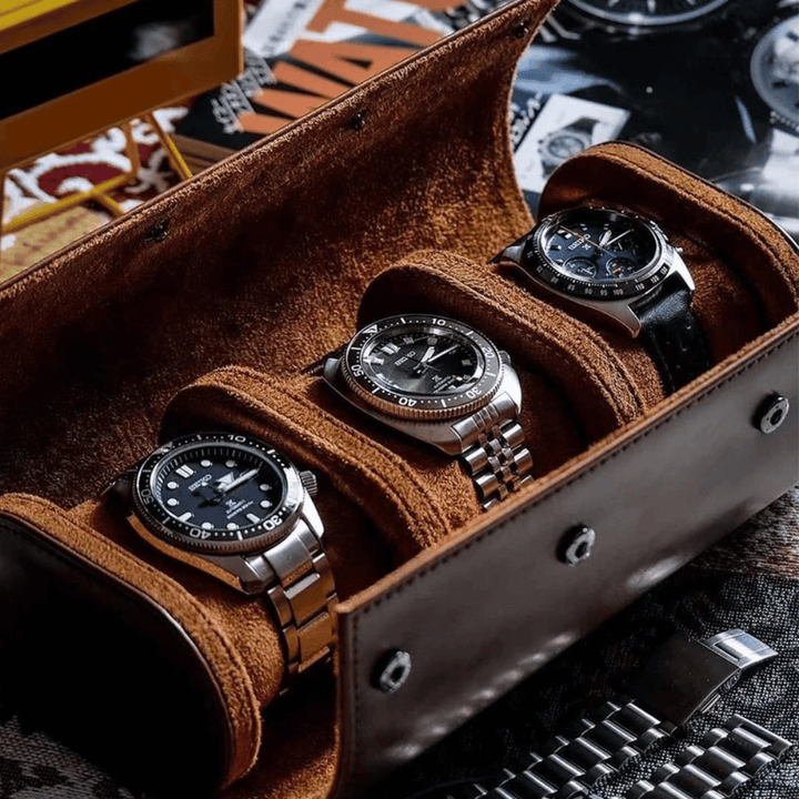 Kalsten | Leather Travel Watch Case for 1–3 Watches