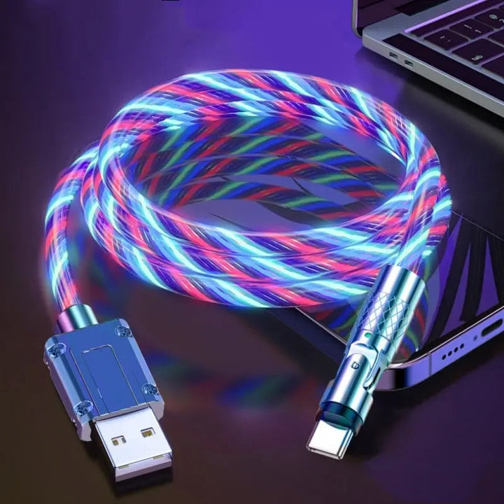 Kalsten | Illuminated 540° Redatable data cable – High quality & fast charging
