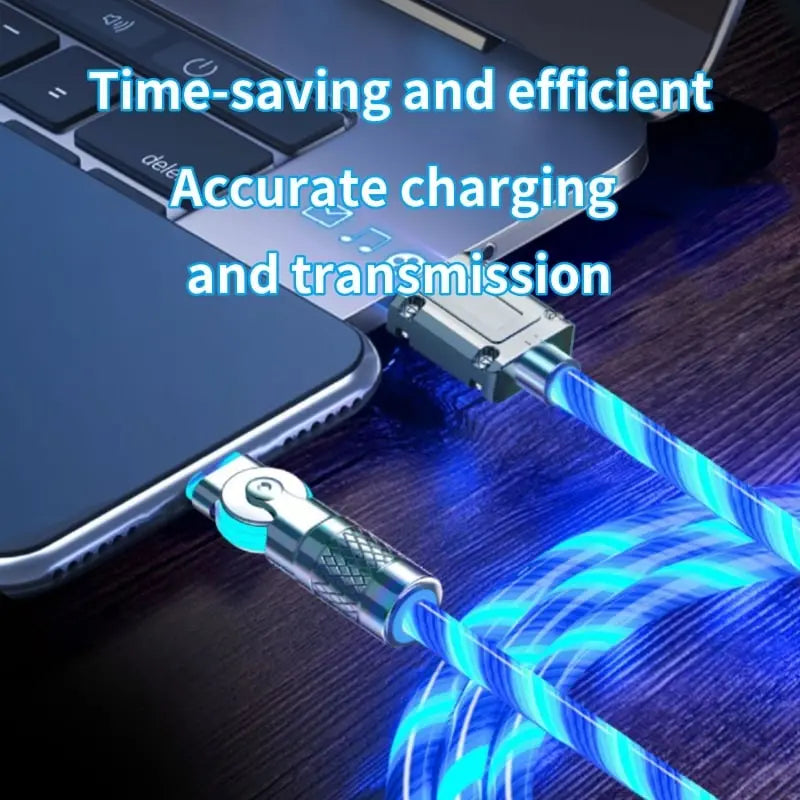 Kalsten | Illuminated 540° Redatable data cable – High quality & fast charging