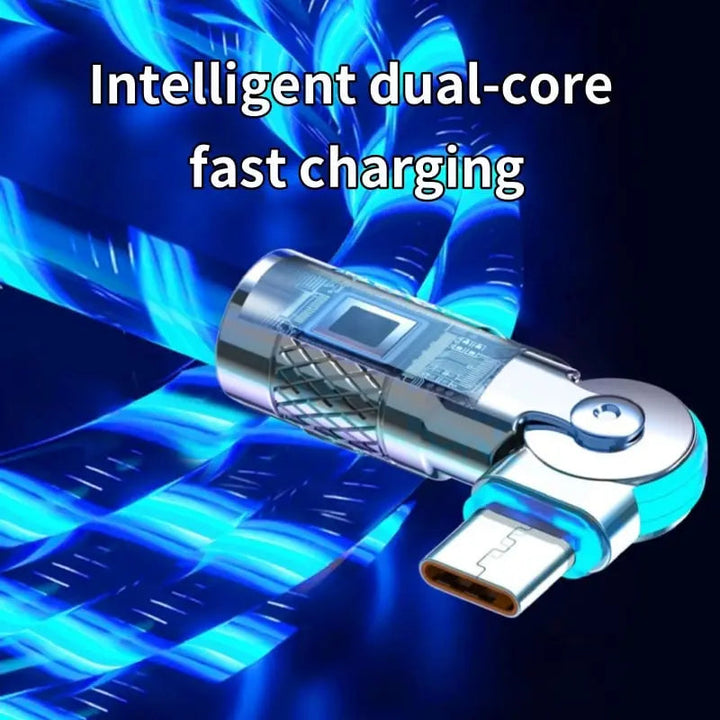 Kalsten | Illuminated 540° Redatable data cable – High quality & fast charging