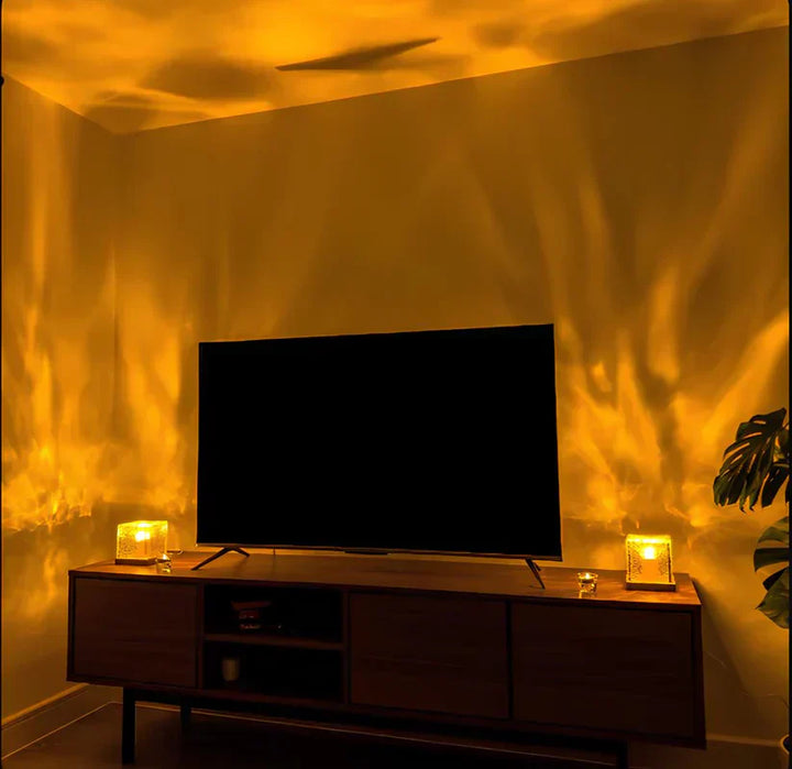LED Table Lamp with Water Wave Effect | Kalsten
