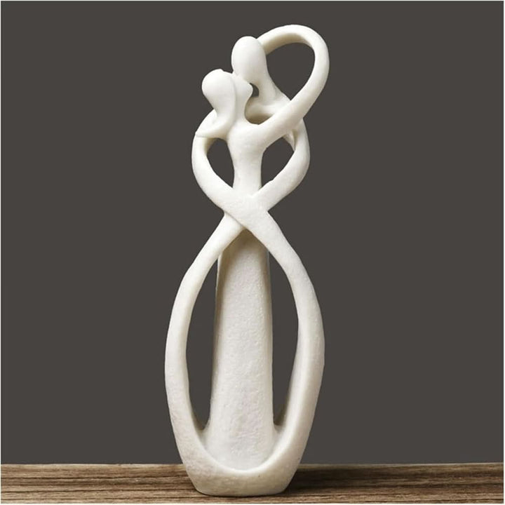 Kalsten | Abstract Love Sculpture – Modern Polyresin Home Décor