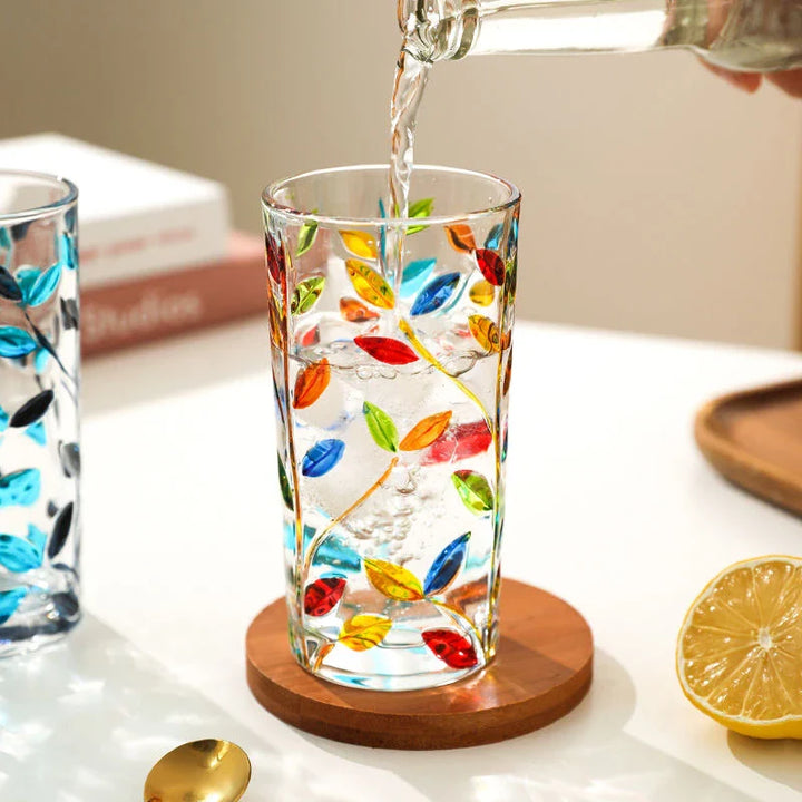Hand-painted glass leaf cup | Kalsten