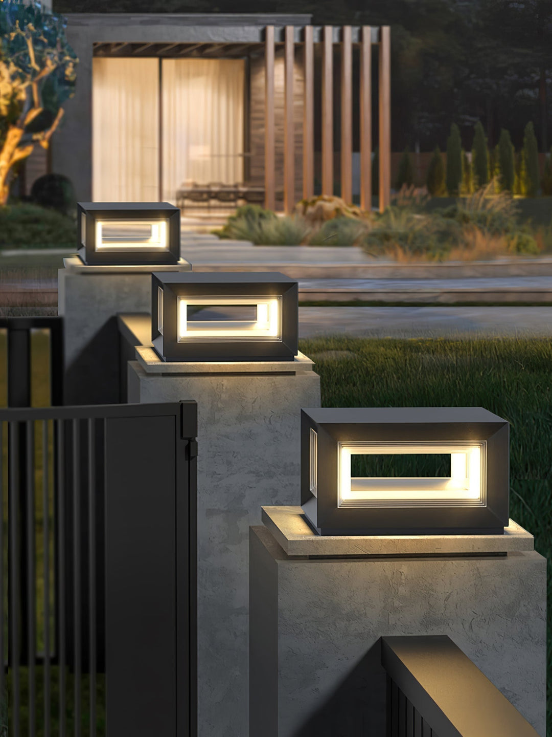 Light Cube Outdoor Post Light | Kalsten