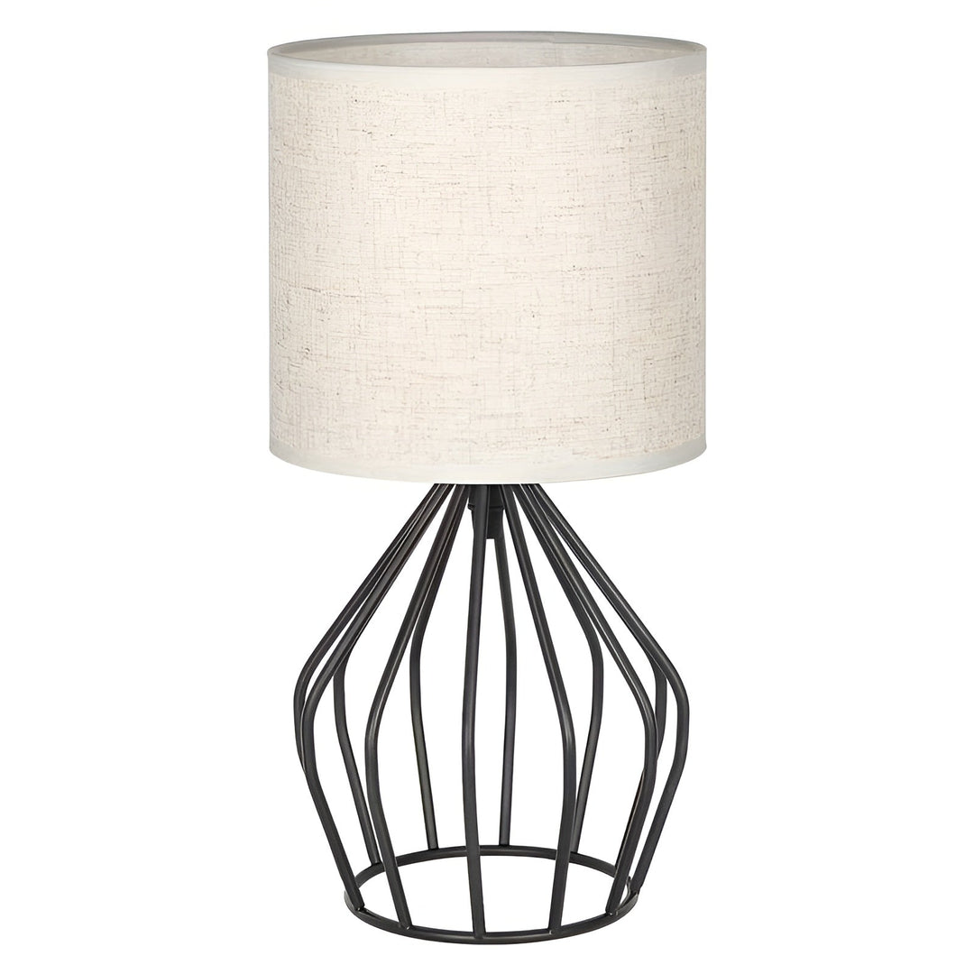 Elegant Table Lamp with Linen Shade and Metal Base – Perfect Lighting Noxord