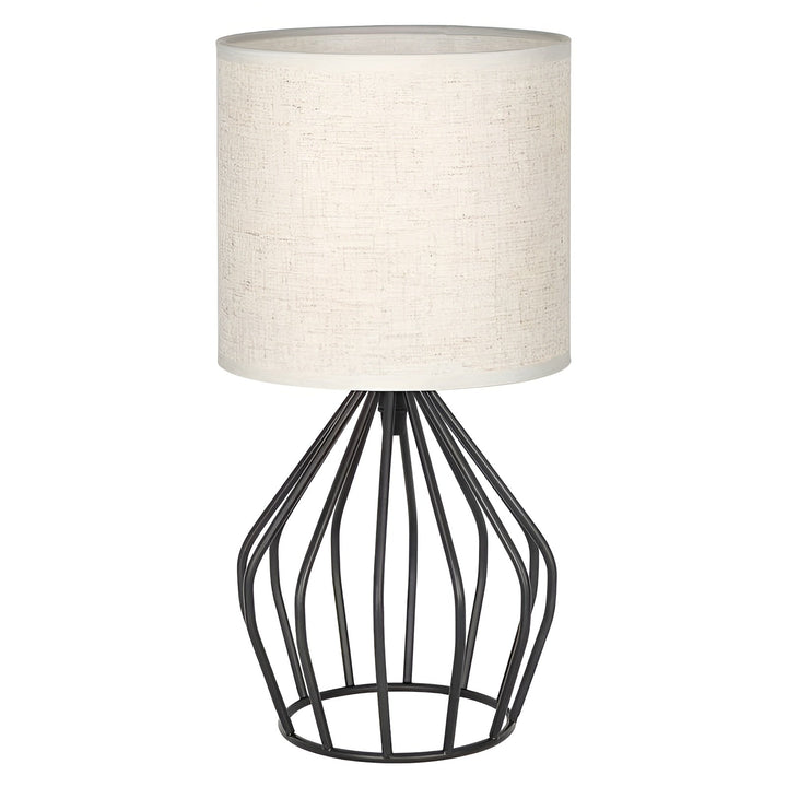 Elegant Table Lamp with Linen Shade and Metal Base – Perfect Lighting Noxord