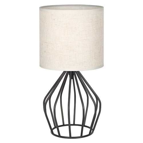 Elegant Table Lamp with Linen Shade and Metal Base – Perfect Lighting Noxord