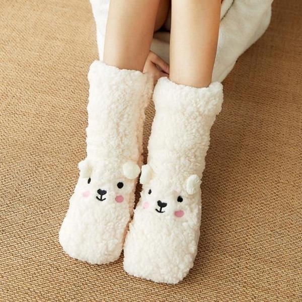 Llama Alpaca Indoor Booties Woollen Socks | Kalsten