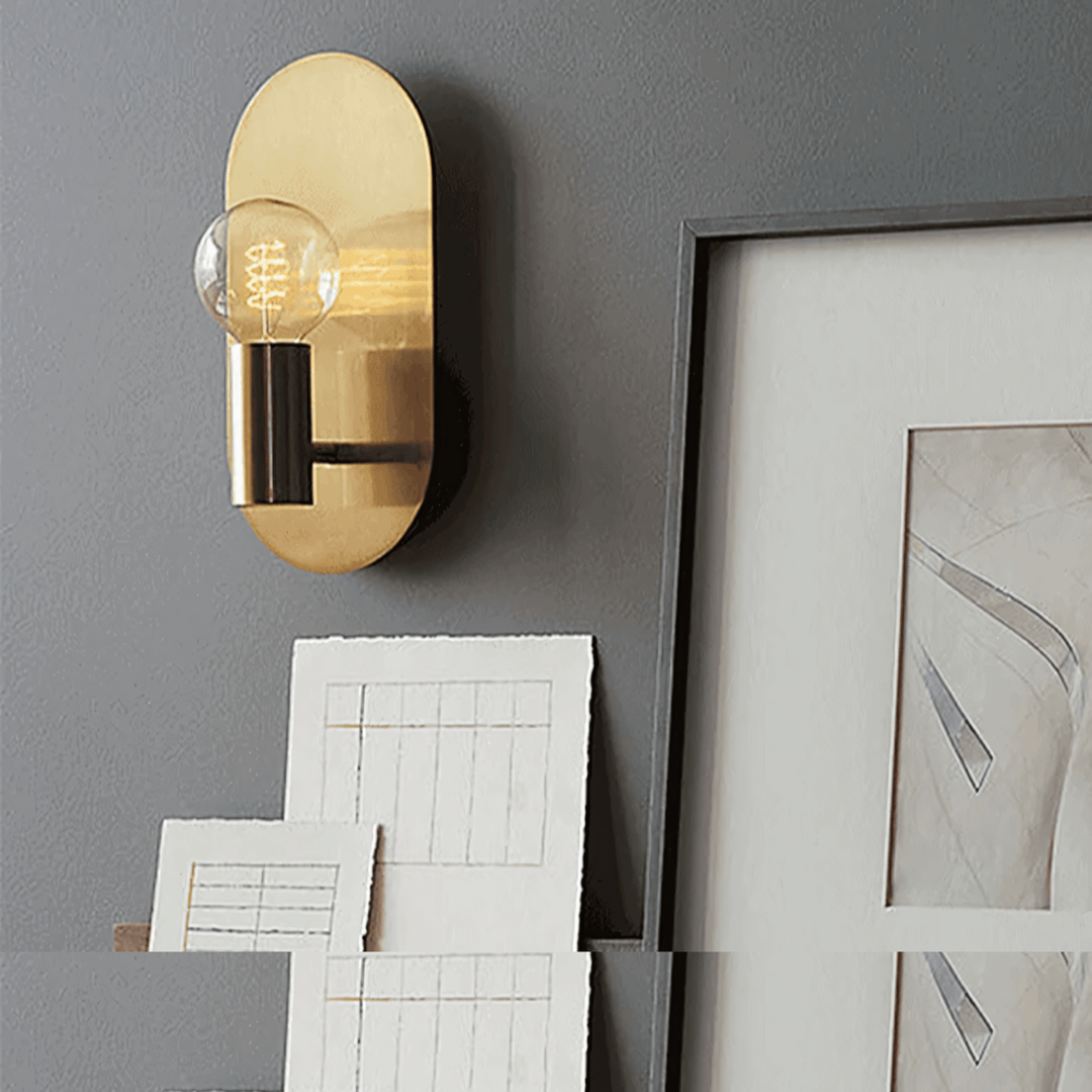 Lunaria | Elegant Minimalist Oval Wall Sconce Light Fixture | Kalsten