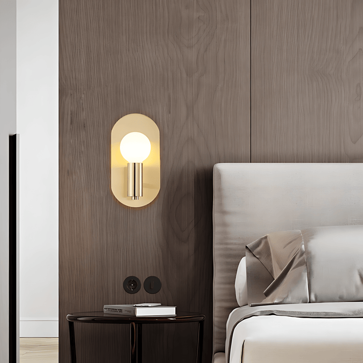 Lunaria | Elegant Minimalist Oval Wall Sconce Light Fixture | Kalsten