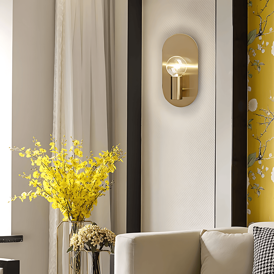 Lunaria | Elegant Minimalist Oval Wall Sconce Light Fixture | Kalsten