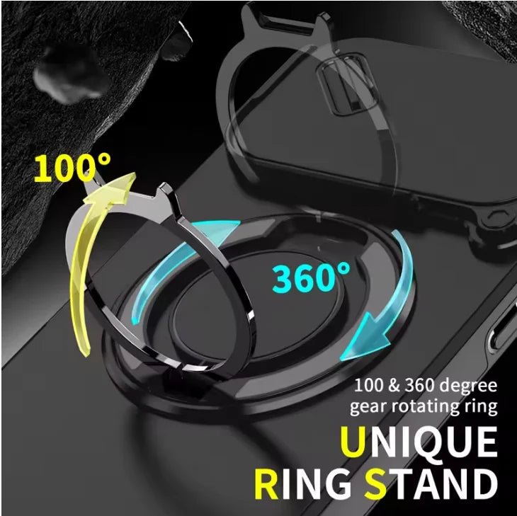 Kalsten | Durable shockproof case with magnetic ring holder for iPhone 17