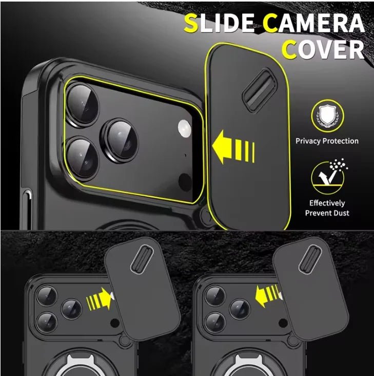 Kalsten | Durable shockproof case with magnetic ring holder for iPhone 17