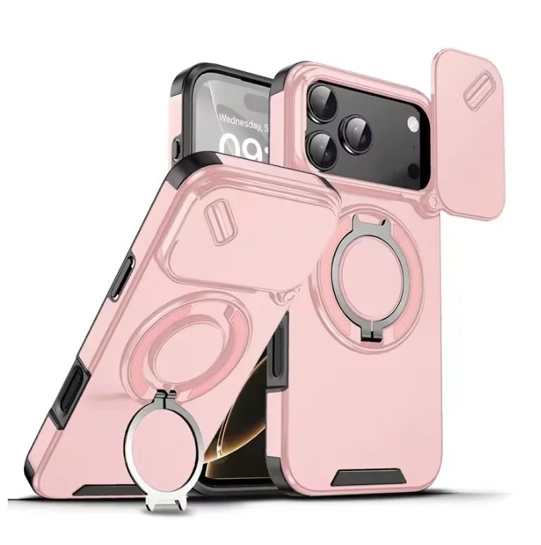 Kalsten | Durable shockproof case with magnetic ring holder for iPhone 17