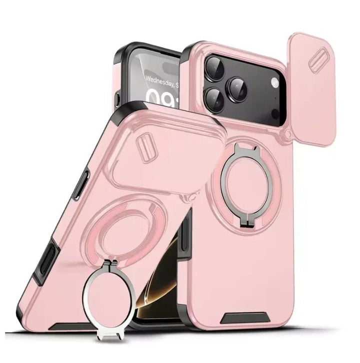Kalsten | Durable shockproof case with magnetic ring holder for iPhone 17