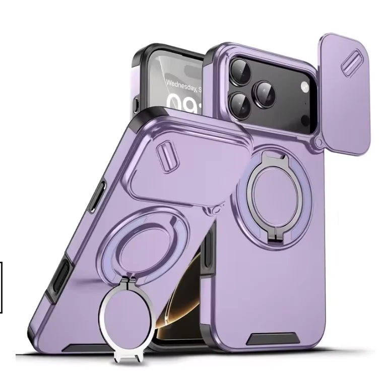 Kalsten | Durable shockproof case with magnetic ring holder for iPhone 17