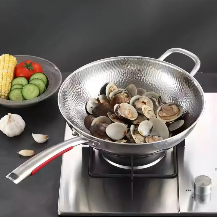 Kalsten | Premium titanium wok with round bottom for induction cookers and effortless stir-frying