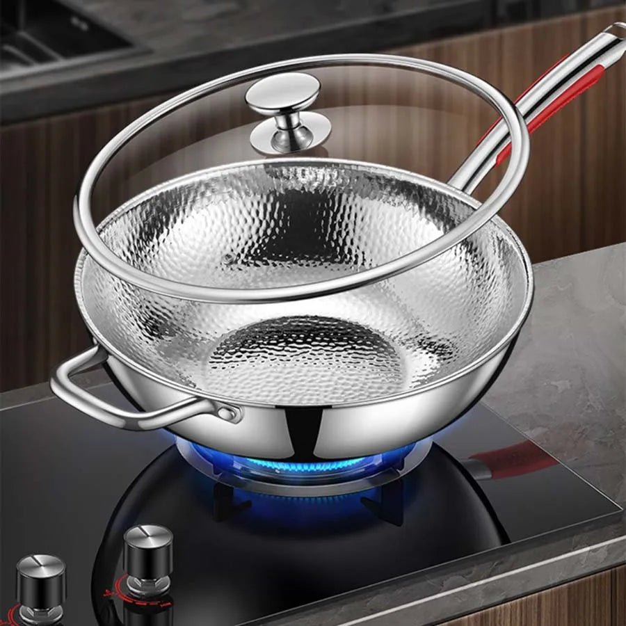 Kalsten | Premium titanium wok with round bottom for induction cookers and effortless stir-frying