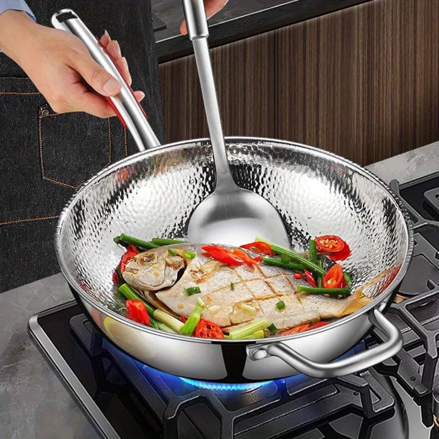 Kalsten | Premium titanium wok with round bottom for induction cookers and effortless stir-frying