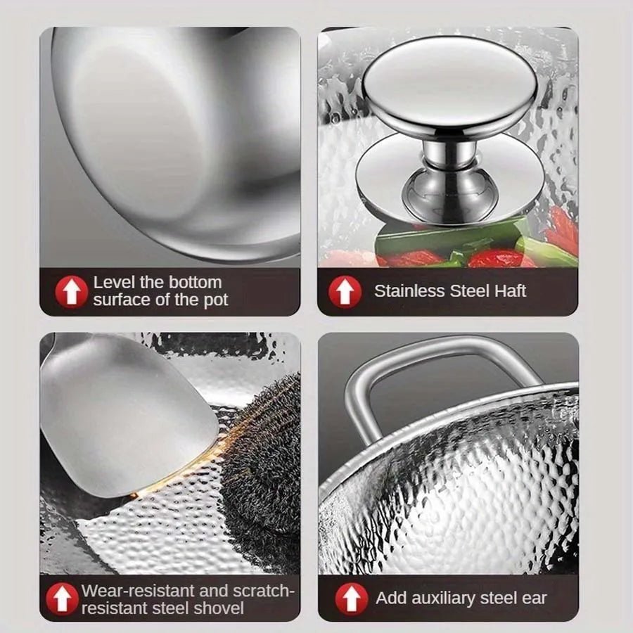 Kalsten | Premium titanium wok with round bottom for induction cookers and effortless stir-frying