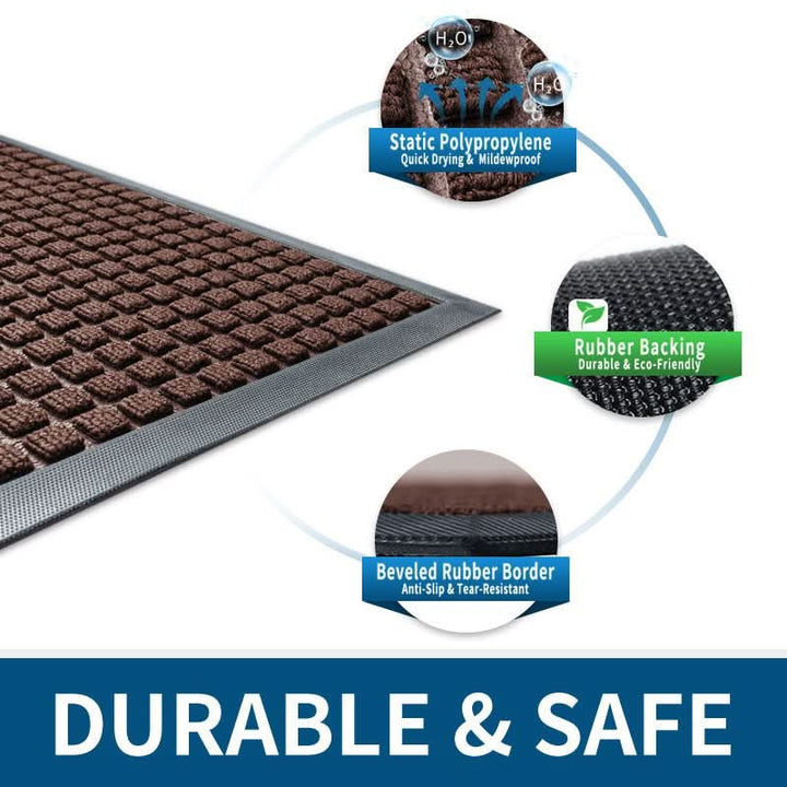 Kalsten | Robust Anti-Slip Doormat for Scraping Dirt
