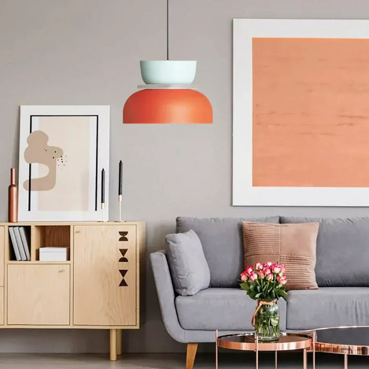 Kalsten | Nordic Color Block Pendant Light Fixture - Modern Hanging Lamp for Kitchen & Dining Room