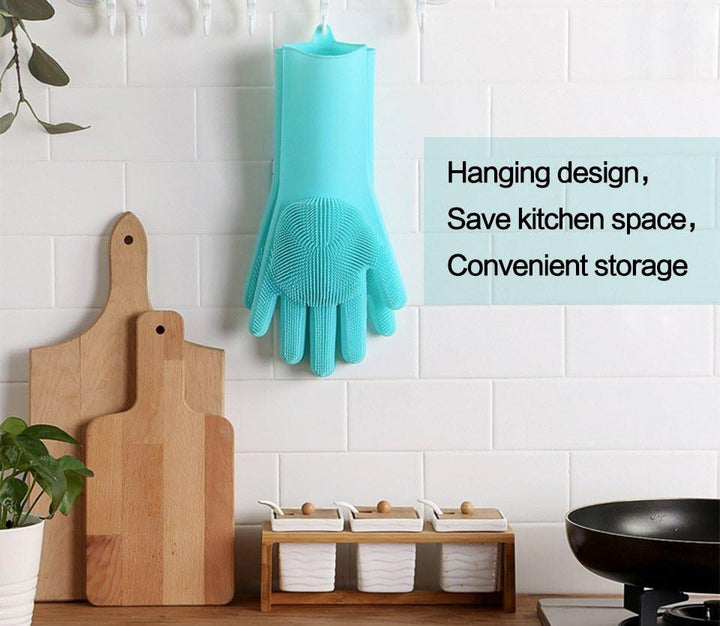 Magic Silicone Cleaning Gloves (in Pair) | Kalsten