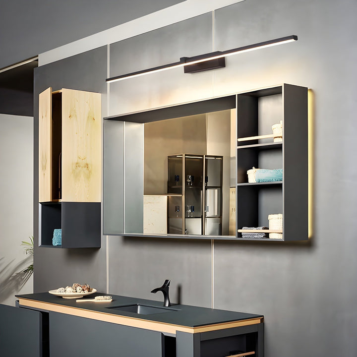 Metal Linear Mirror Lamp bracket Wall Light | Kalsten
