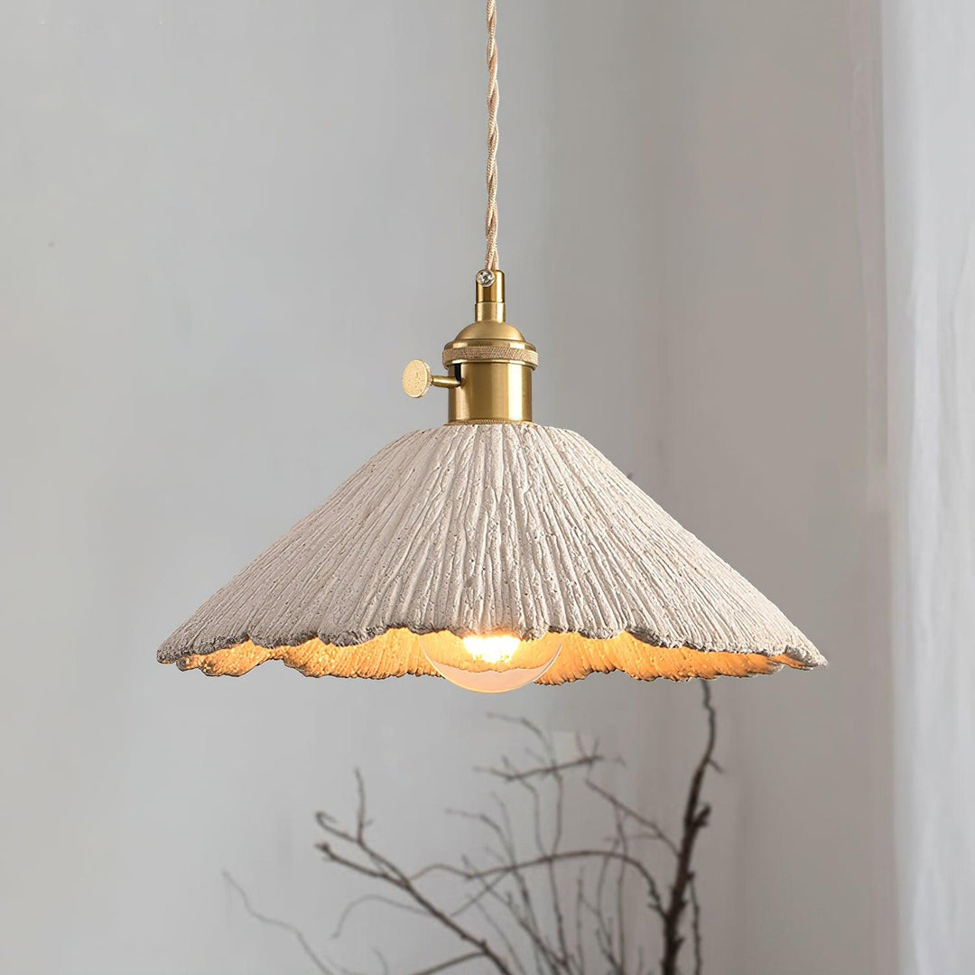Pendant Light Cement 9.8 in Adjustable Modern Dining Room Kitchen Island Hanging Ceiling Lamp | Kalsten