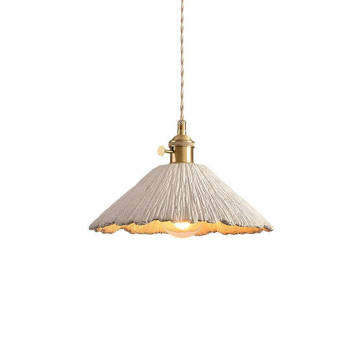 Pendant Light Cement 9.8 in Adjustable Modern Dining Room Kitchen Island Hanging Ceiling Lamp | Kalsten